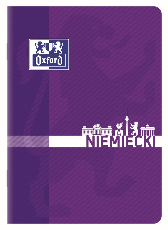 Zeszyt przedmiotowy do Języka Niemieckiego A5/60 kratka Oxford 90g